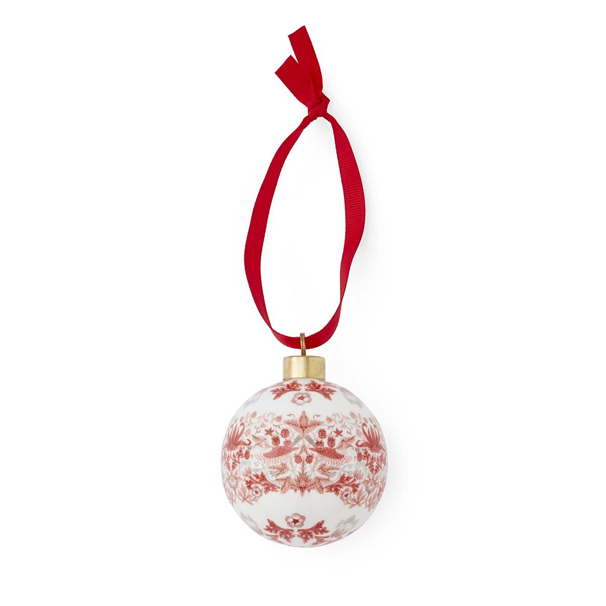Morris & Co. Strawberry Thief Bauble image number null